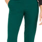 Calça reta feminina Bar III, verde, tamanho 12