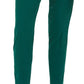 Calça reta feminina Bar III, verde, tamanho 12