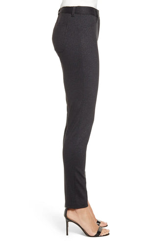 Leggings femininas Anne Klein com zíper, cinza, tamanho 16
