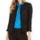 Jaqueta de tweed feminina Anne Klein, preta, tamanho 4