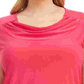 Kasper Plus Size Feminino Gola Alta Sólida Stretch Top Rosa Tamanho 1X