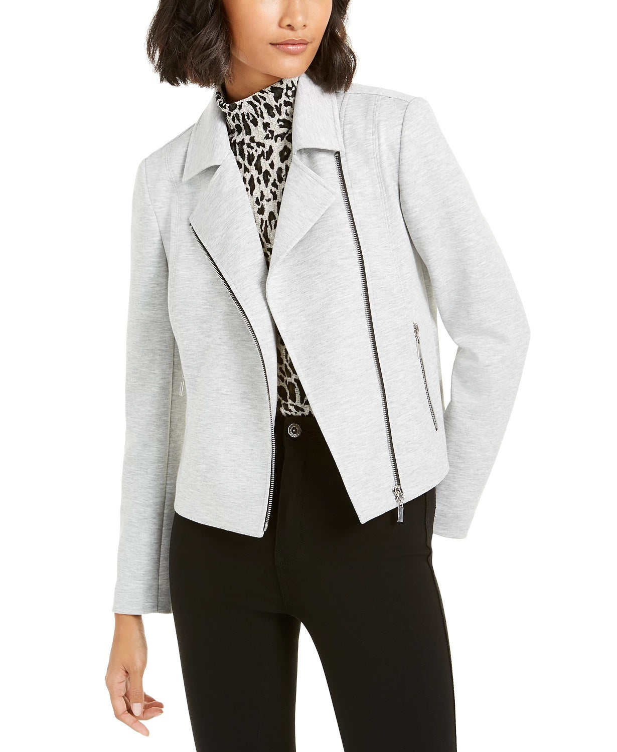 Jaqueta de motociclista feminina Bar III cinza tamanho X-S