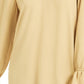 Blusa plissada feminina Bar III com manga sino, amarela, tamanho extragrande
