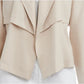 Jaqueta trench coat feminina Bar III com frente aberta, bege, tamanho XX-S