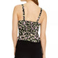 Blusa Peplum com Estampa Floral Feminina Bar III, Preta, Tamanho Médio