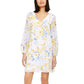 Vestido feminino com decote em V e costas abertas da INC International Concepts, tamanho X-G