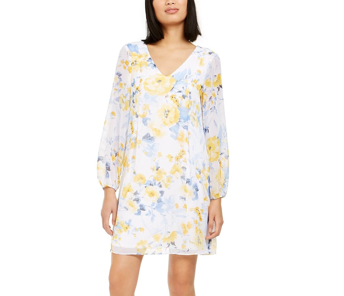 Vestido feminino com decote em V e costas abertas da INC International Concepts, tamanho X-G