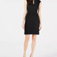 Vestido justo feminino Bar III com decote aberto, preto, tamanho extragrande