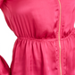 Blusa peplum com zíper Thalia Sodi feminina rosa tamanho extragrande