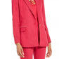 Blazer feminino Thalia Sodi com bolsos cravejados, rosa médio, tamanho médio
