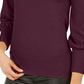 Suéter feminino Thalia Sodi com decote careca e ombros descobertos, roxo, tamanho médio
