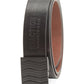 Cinto reversível Kenneth Cole Reaction masculino com fivela de placa, tamanho grande, carvão