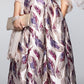 Vestido de brocado estampado infantil Morgan &amp; Company, roxo, tamanho 11
