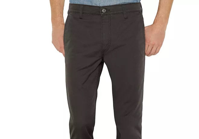 Calças híbridas Levi's Slim Fit Masculinas Pretas Tamanho 31X32