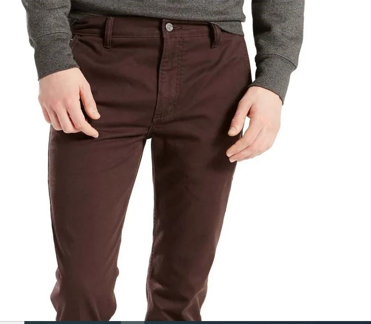 Calça Levi's 511 Slim Fit Hybrid Masculina Vermelha Tamanho 34X32