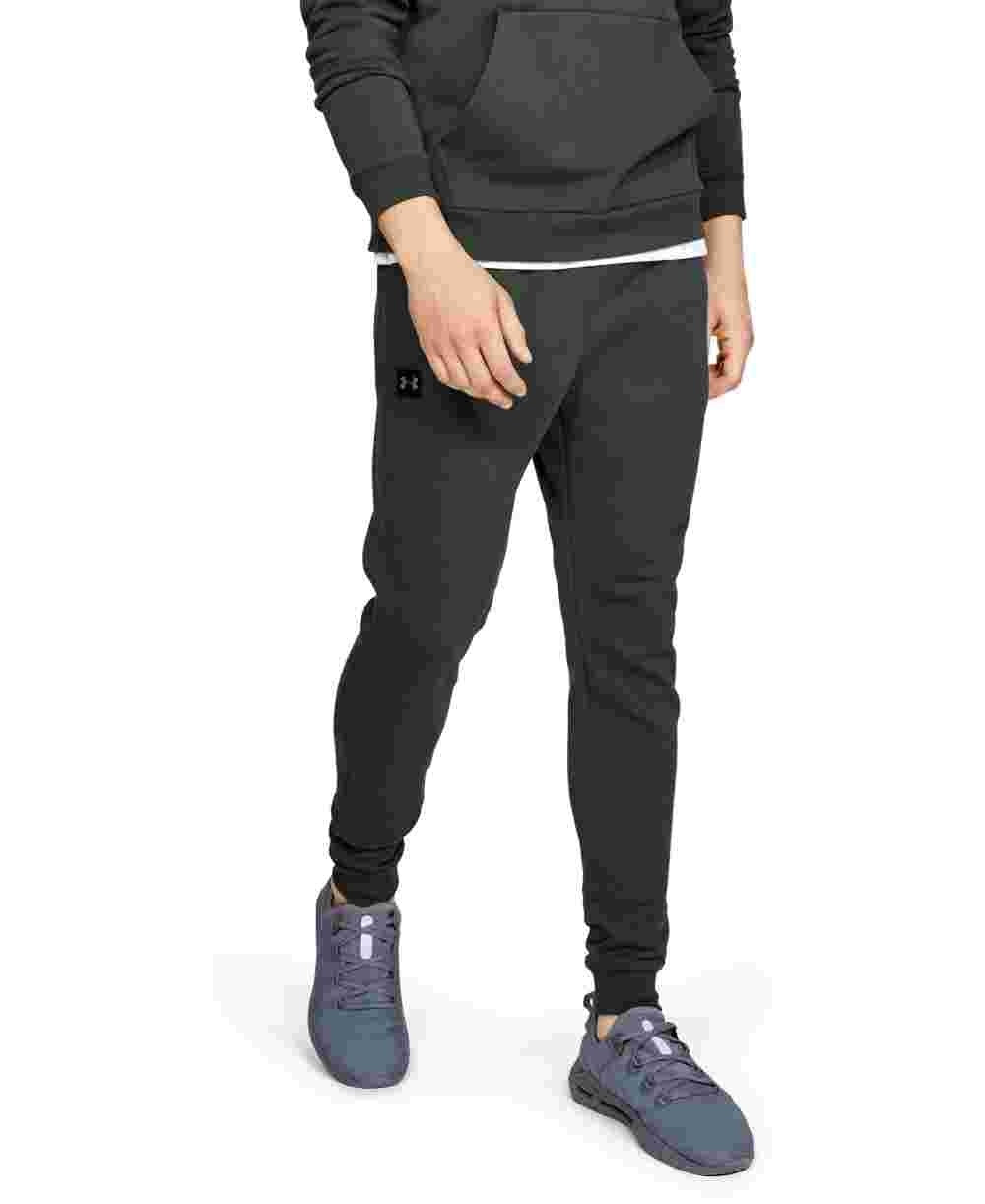 Calça de corrida Under Armour Rival Fleece Masculina Verde Oliva Tamanho XX-G