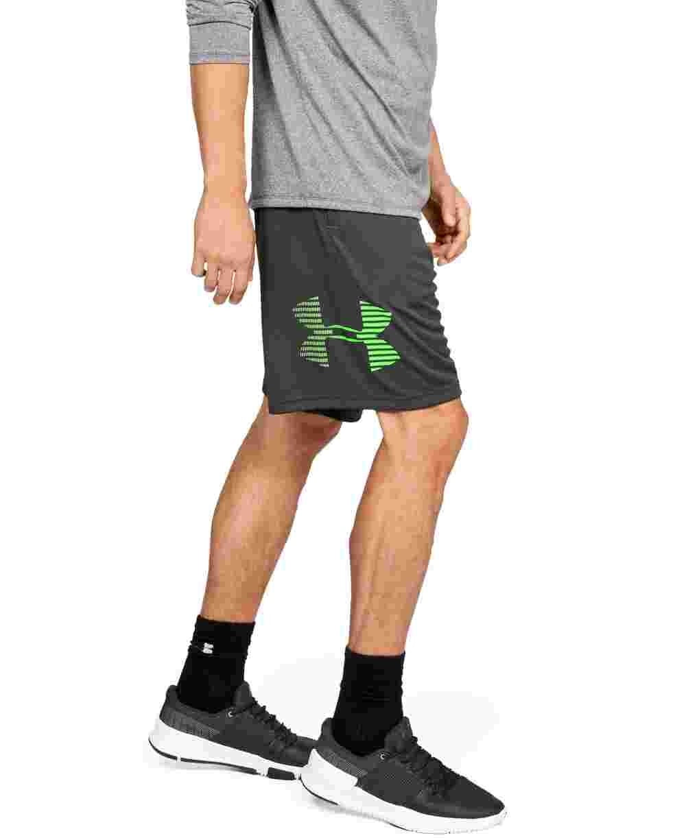 Shorts Under Armour Masculino Ua Tech Logo 10" Cinza Escuro Tamanho XX-G