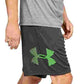 Shorts Under Armour Masculino Ua Tech Logo 10" Cinza Escuro Tamanho XX-G