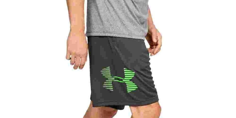 Shorts Under Armour Masculino Ua Tech Logo 10" Cinza Escuro Tamanho XX-G