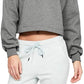 Under Armour Rival Fleece Graphic Cropped Crewneck Feminino - Cinza Escuro - Tamanho G