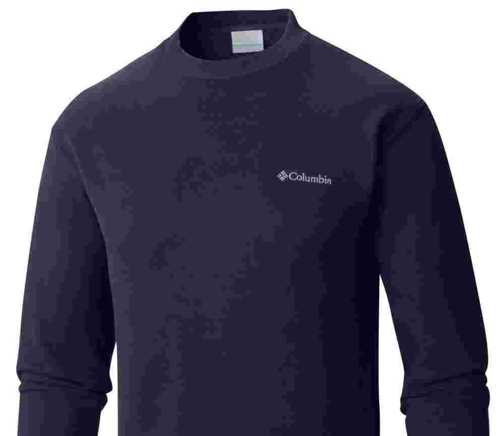 Moletom Columbia Hart Mountain II Crew Masculino Azul Tamanho 15,5