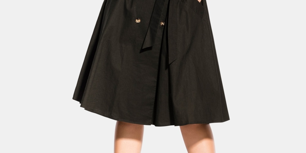 Vestido-camisa com cinto Lafayette da City Chic feminino, moderno e plus size, verde, tamanho 24W