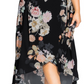 Vestido longo envelope City Chic feminino, moderno, plus size, preto, tamanho pequeno e baixo