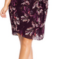 Vestido envelope feminino City Chic Plus Floral Faux Roxo Tamanho 14W