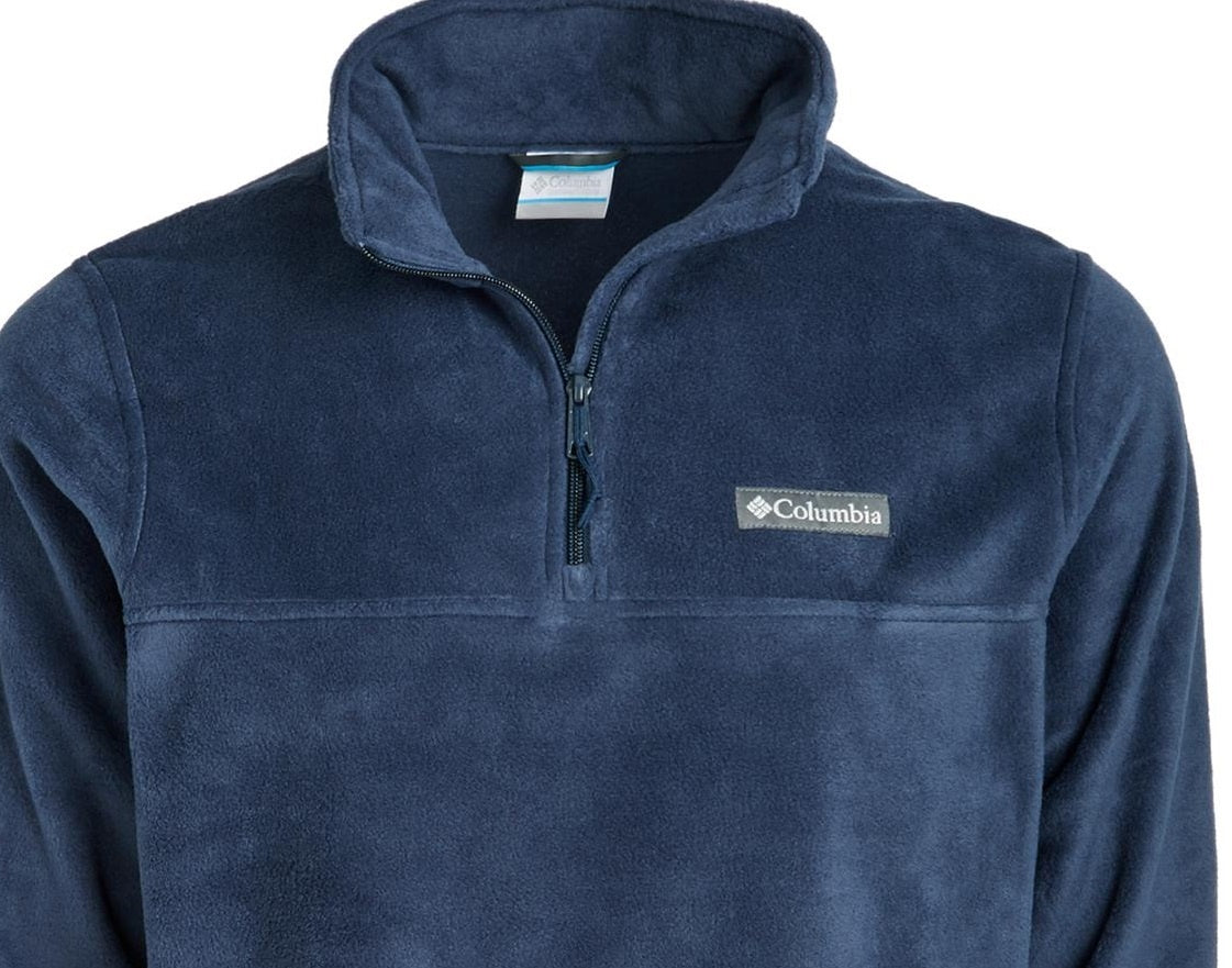 Jaqueta Columbia Steens Mountain Quarter Fleece com zíper, tamanho P, azul, masculina