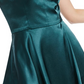 Vestido de festa curto com alças finas e decote em V, tamanho 9, verde, Blondie Nites