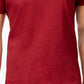 Camiseta Henley Masculina Alfani Stretch Solid Vermelha Tamanho X-G