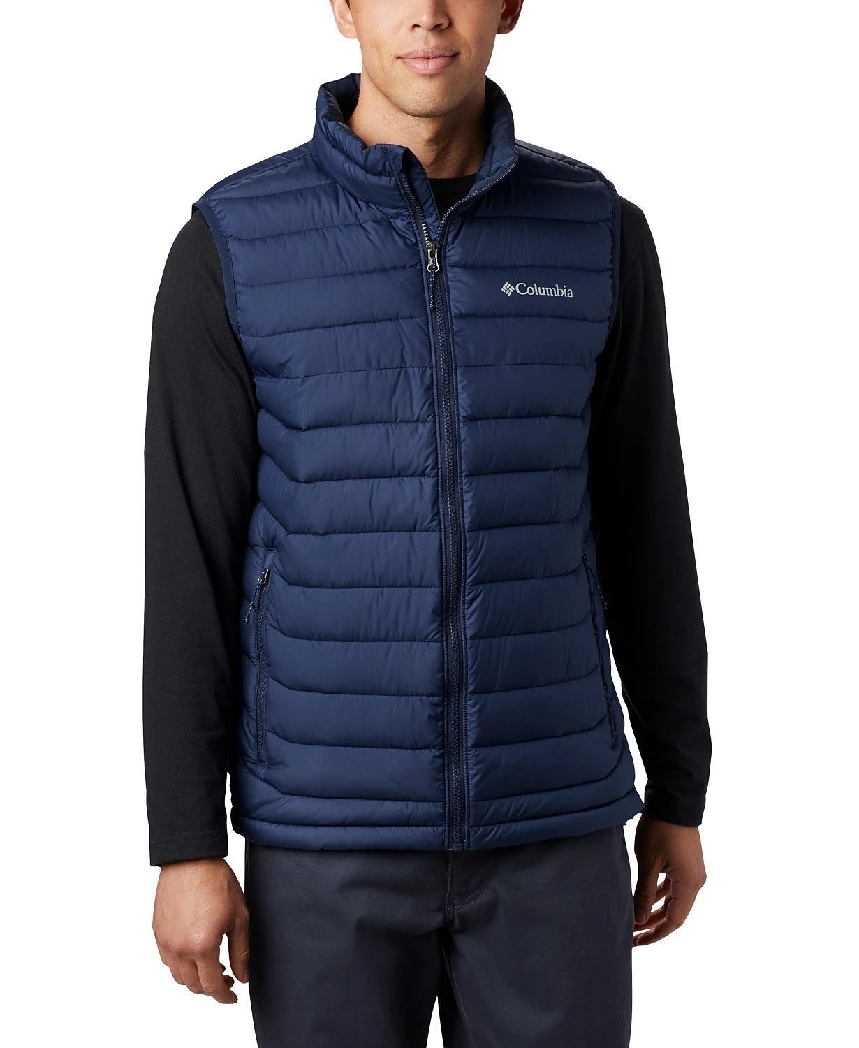 Colete Columbia Powder Lite Masculino Azul Tamanho Médio