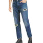 Calça jeans Levi's 541 Athletic Fit All Season Tech rasgada e reparada, tamanho 33x32, masculina, azul