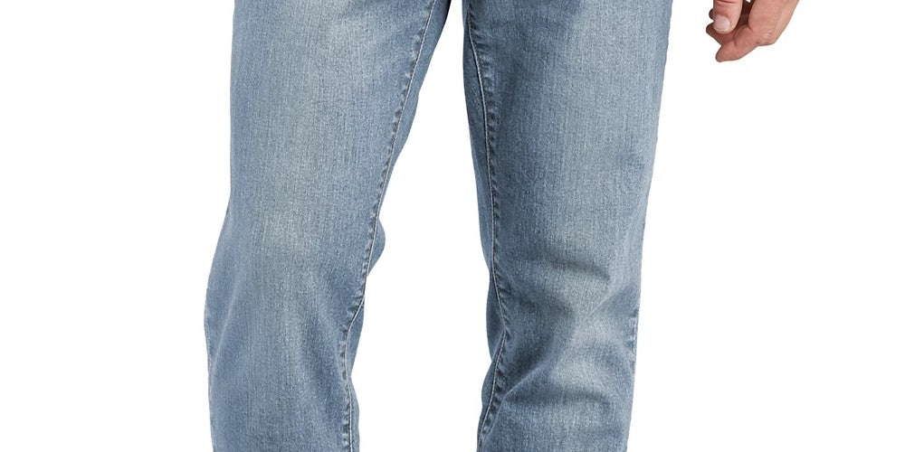 Calça Jeans Levi's Masculina Athletic Fit All Season Tech Rasgada e Reparada Azul Tamanho 40X30