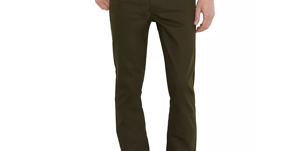 Calça jeans Levi's 511 Slim Fit Commuter Masculina Verde Tamanho 28X30