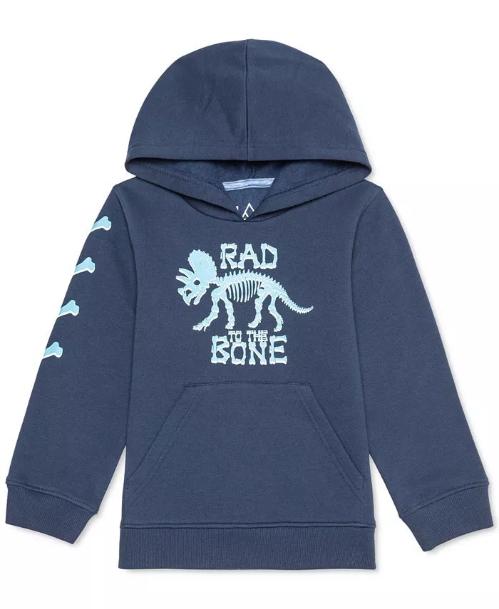 Moletom com capuz Jem Little Boys Rad To The Bone, azul marinho, tamanho 5
