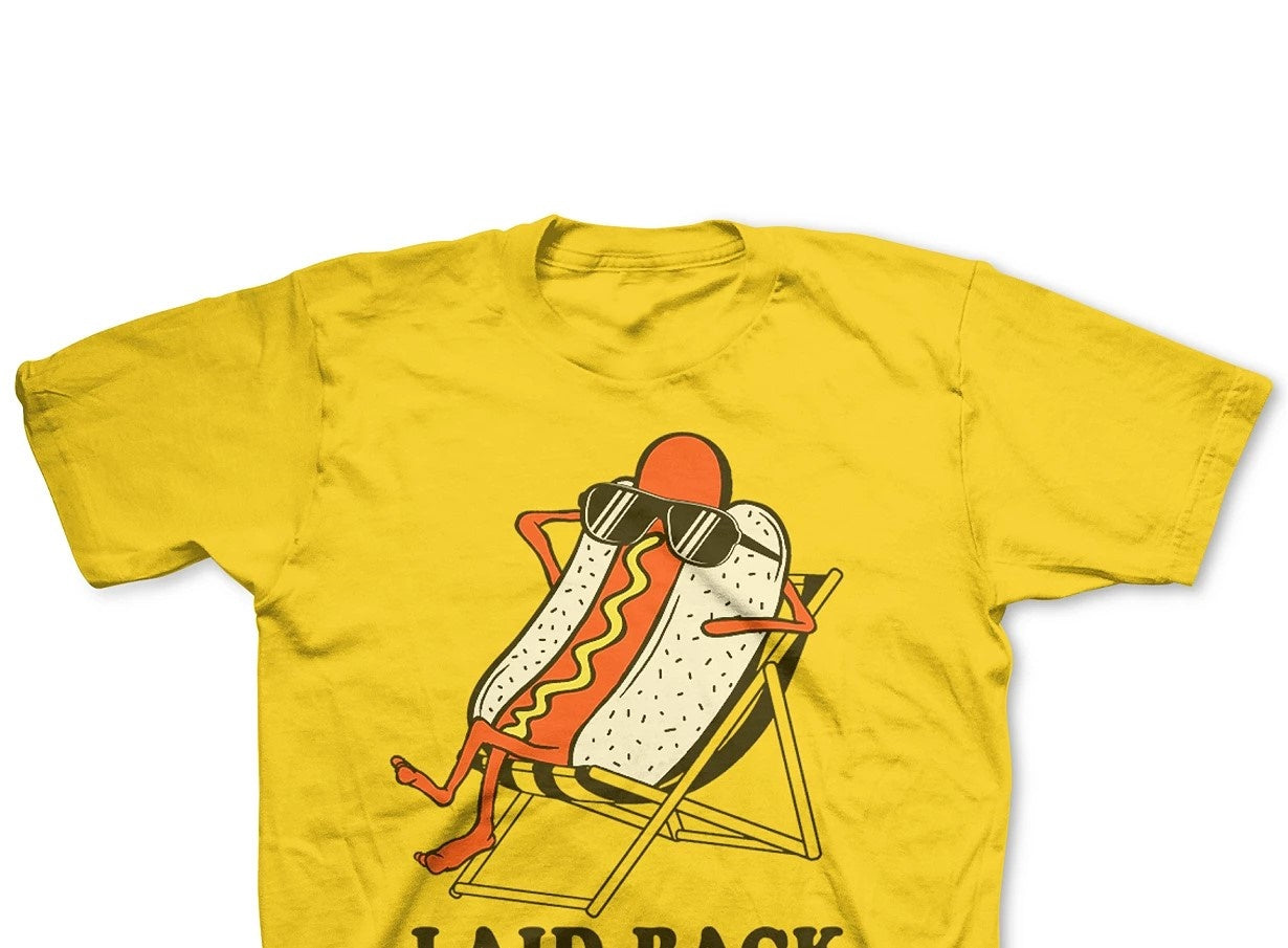 Camiseta Jem Toddler Boys Laid Back, amarela, tamanho 3