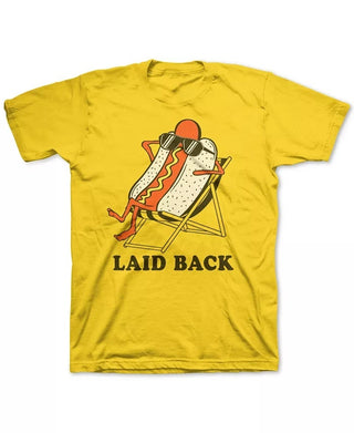 Camiseta Jem Little Boy's Laid Back, tamanho 7, amarela média