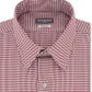 Camisa social masculina Van Heusen Classic/Regular Fit Performance Stretch, sem vincos, com gola flexível e xadrez, vermelha, tamanho 18,5 x 34-35