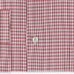 Camisa social masculina Van Heusen Classic/Regular Fit Performance Stretch, sem vincos, com gola flexível e xadrez, vermelha, tamanho 18,5 x 34-35