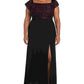 Vestido plus size feminino Nightway ombro a ombro roxo tamanho 16W