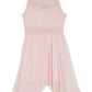 Vestido de renda com bainha de lenço BCX Big Girl, rosa, tamanho 7