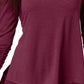 Top de chiffon feminino Style &amp; Co, roxo, tamanho médio