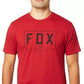 Camiseta masculina Fox Shield de manga curta premium vermelha tamanho XXG