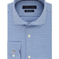 Camisa masculina Tommy Hilfiger estampada slim fit com botões, azul, tamanho 16x32x33