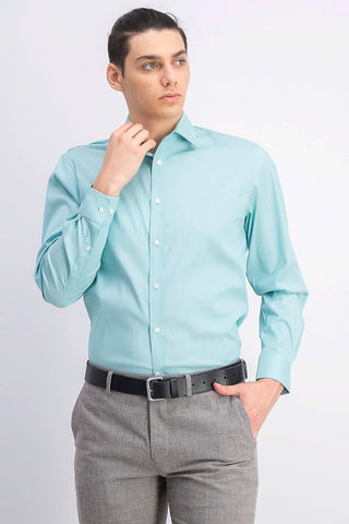 Camisa social masculina Tommy Hilfiger Athletic-Fit Flex Collar, verde, tamanho 17x34-35