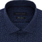Camisa social masculina Tommy Hilfiger Slim-Fit Thflex Performance Stretch Floral-Print Supima Cotton, tamanho azul, 15,5 x 34-35