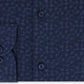 Camisa social masculina Tommy Hilfiger Slim-Fit Thflex Performance Stretch Floral-Print Supima Cotton, tamanho azul, 15,5 x 34-35