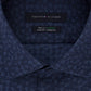 Camisa social masculina Tommy Hilfiger Slim Fit THFlex Performance Stretch Floral Print Supima Cotton, azul, tamanho 15,5 x 34-35