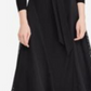 Ralph Lauren Feminino Preto Transparente Zíper Manga 3/4 Gola Joia Ajuste Médio Flare Preto Tamanho 18